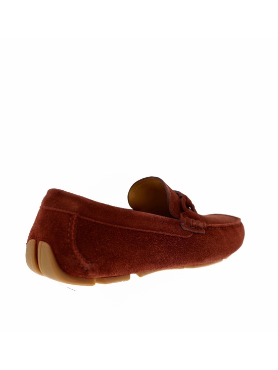 Salvatore Ferragamo Byte Loafers Burgundy Suede Leather Size 9 US New